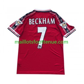 Maillot/Tenue Manchester United Beckham 7 Retro Domicile 1998-1999